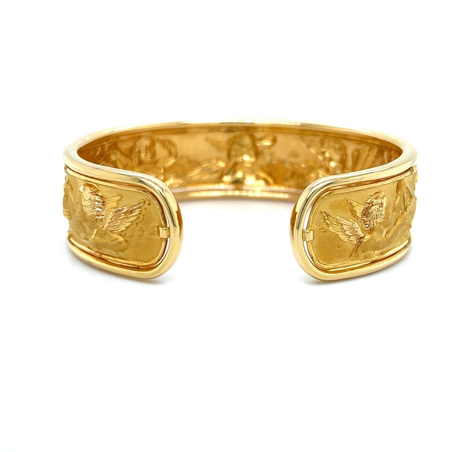 Carrera Y Carrera Angel Cherub Cuff Bracelet 22k Yellow Gold