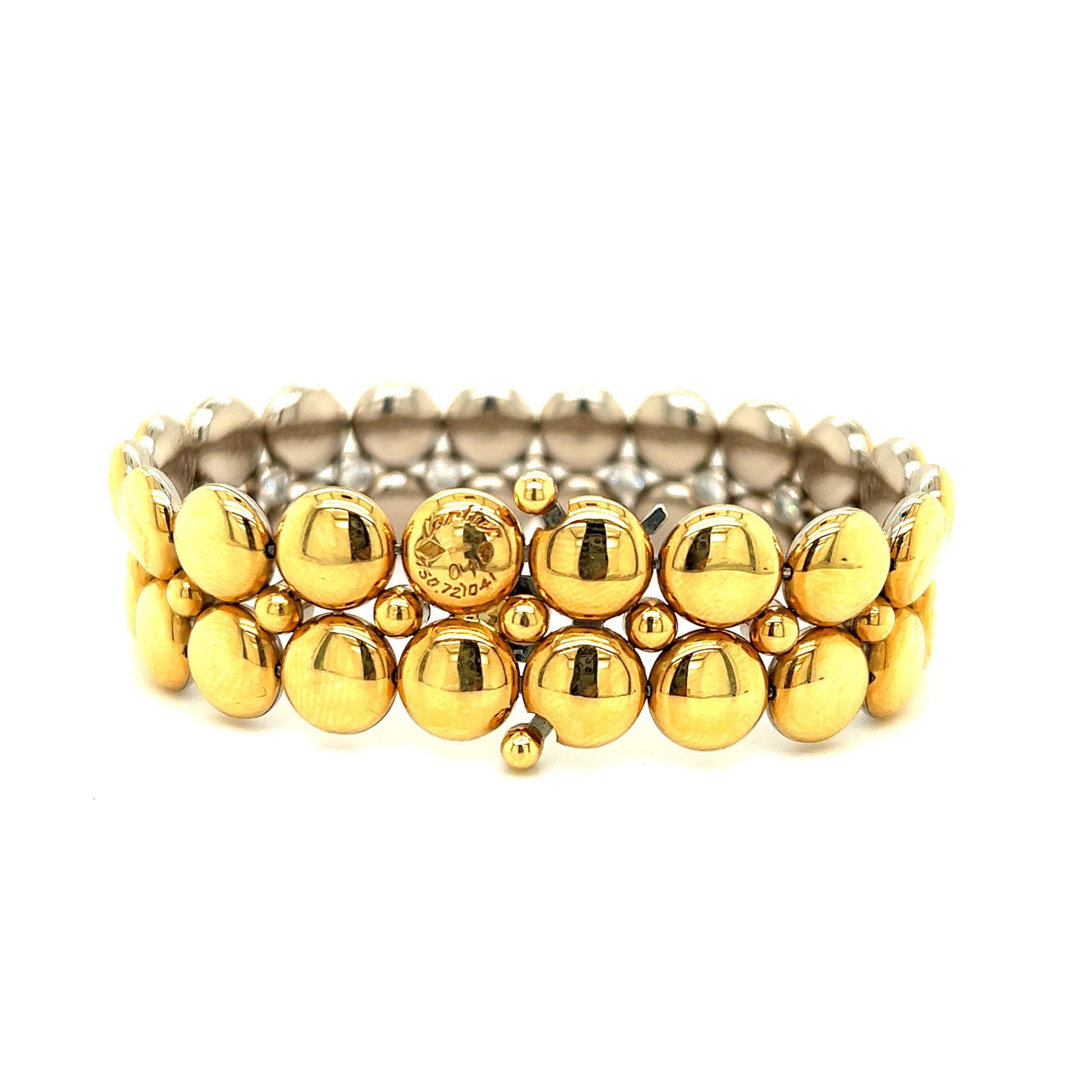 Cartier Honey Moon 18k Yellow & White Gold Reversible Diamond Bracelet