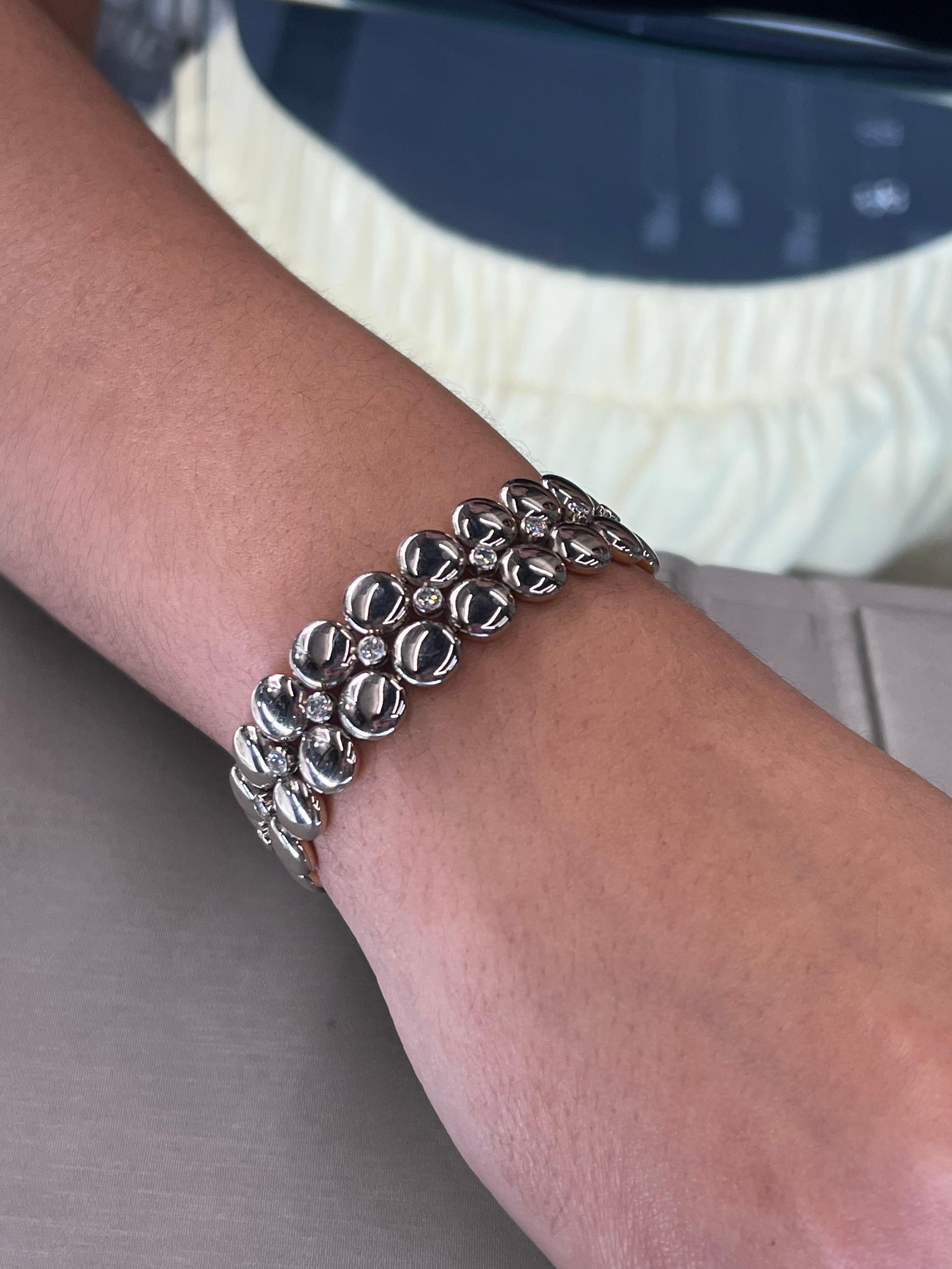Cartier Honey Moon 18k Yellow & White Gold Reversible Diamond Bracelet