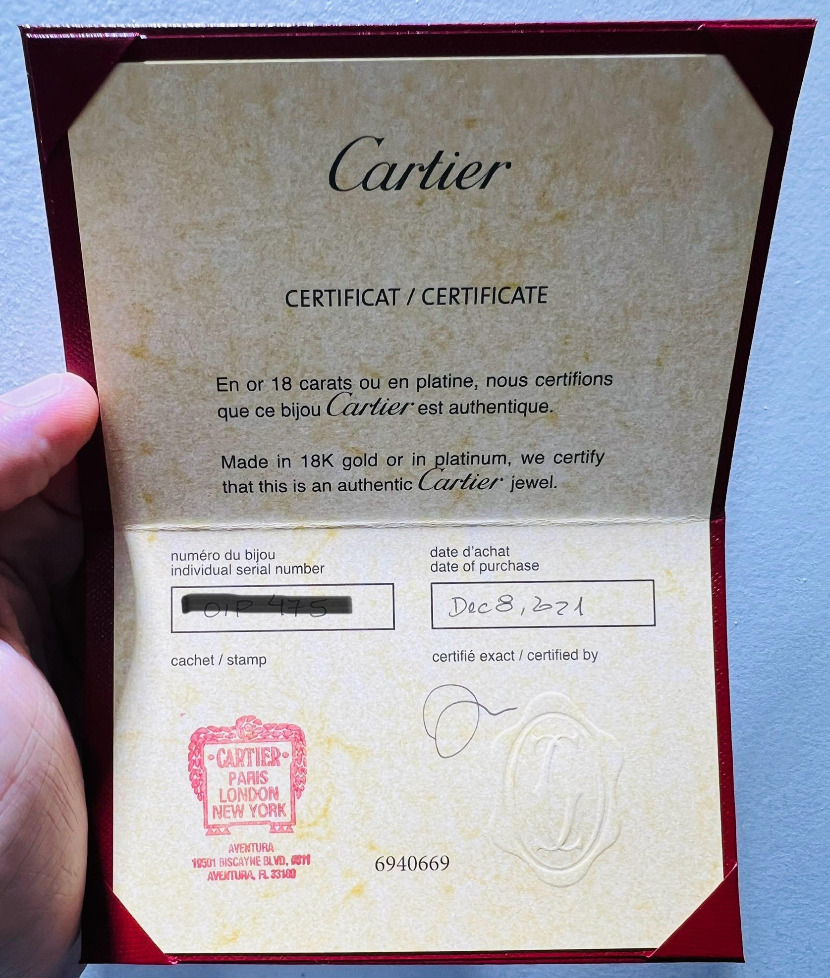 Cartier Love Bracelet 18 Karat Rose Gold 4 Diamond New Style