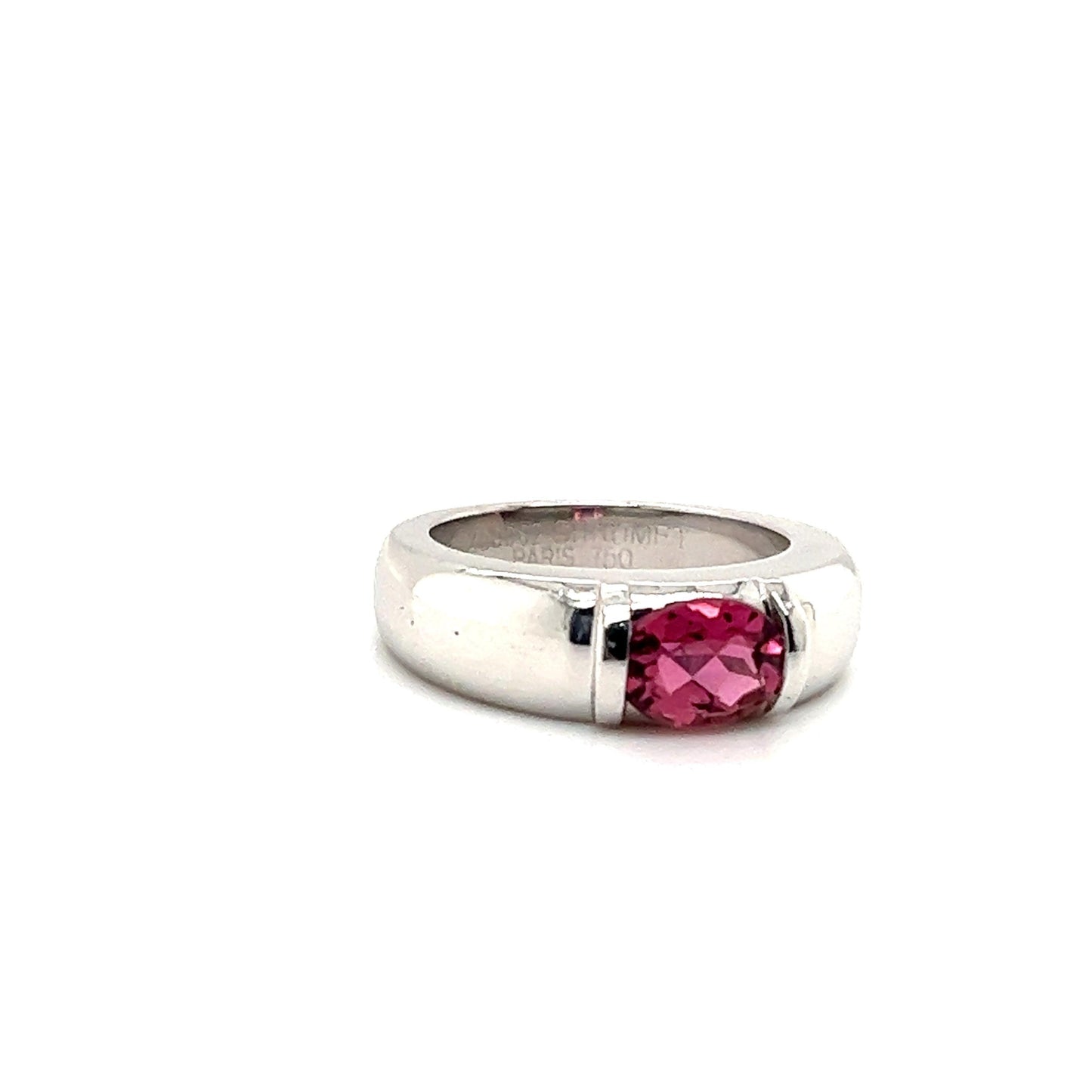 Chaumet Paris Pink Tourmaline 18K White Gold Ring
