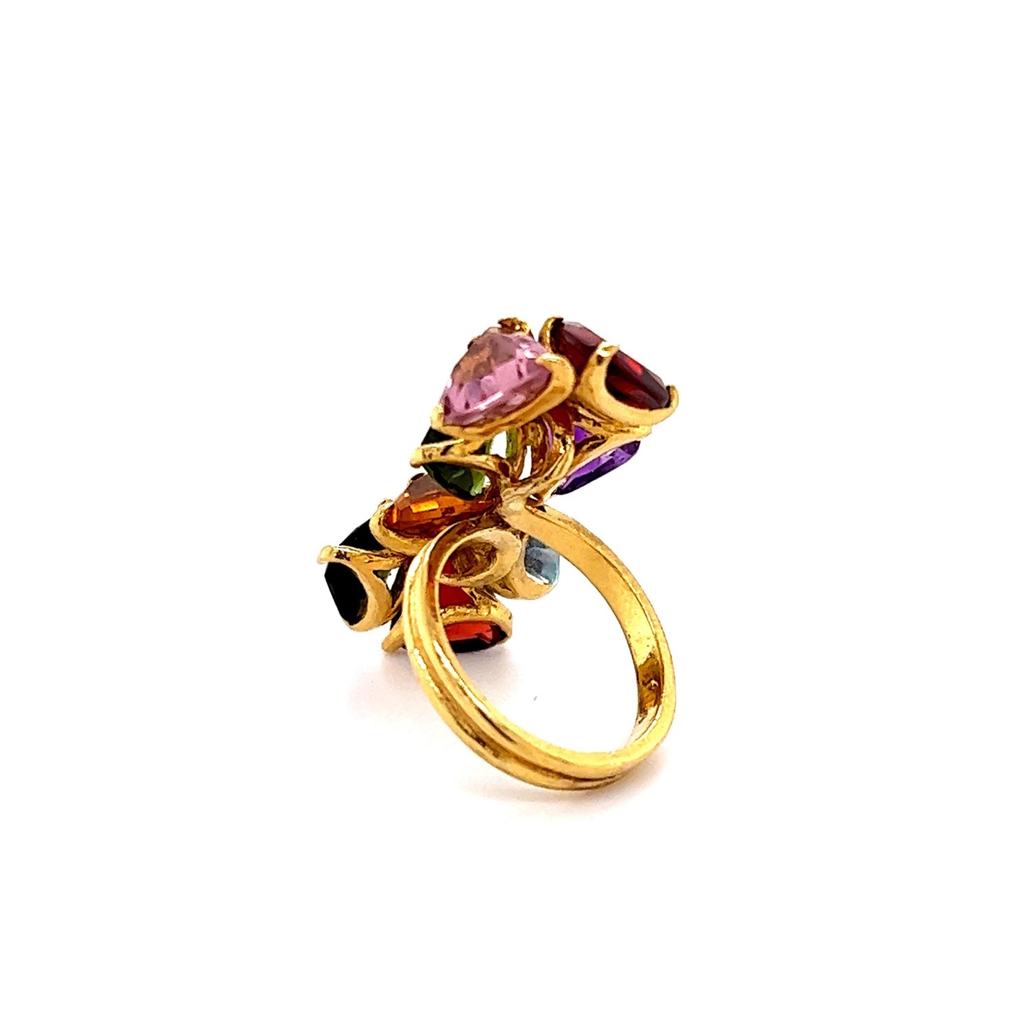 Estate H. Stern 18k Gold Multi Gemstone Cocktail Ring