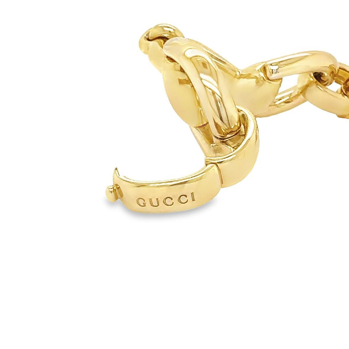 Gucci 18 Karat Yellow Gold Horsebit Vintage Link Bracelet 65.2 grams