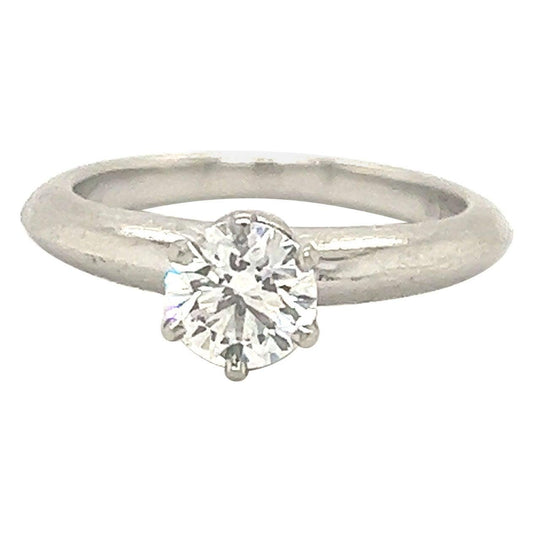 Tiffany & Co. "The Tiffany Setting" Platinum Diamond Engagement Ring