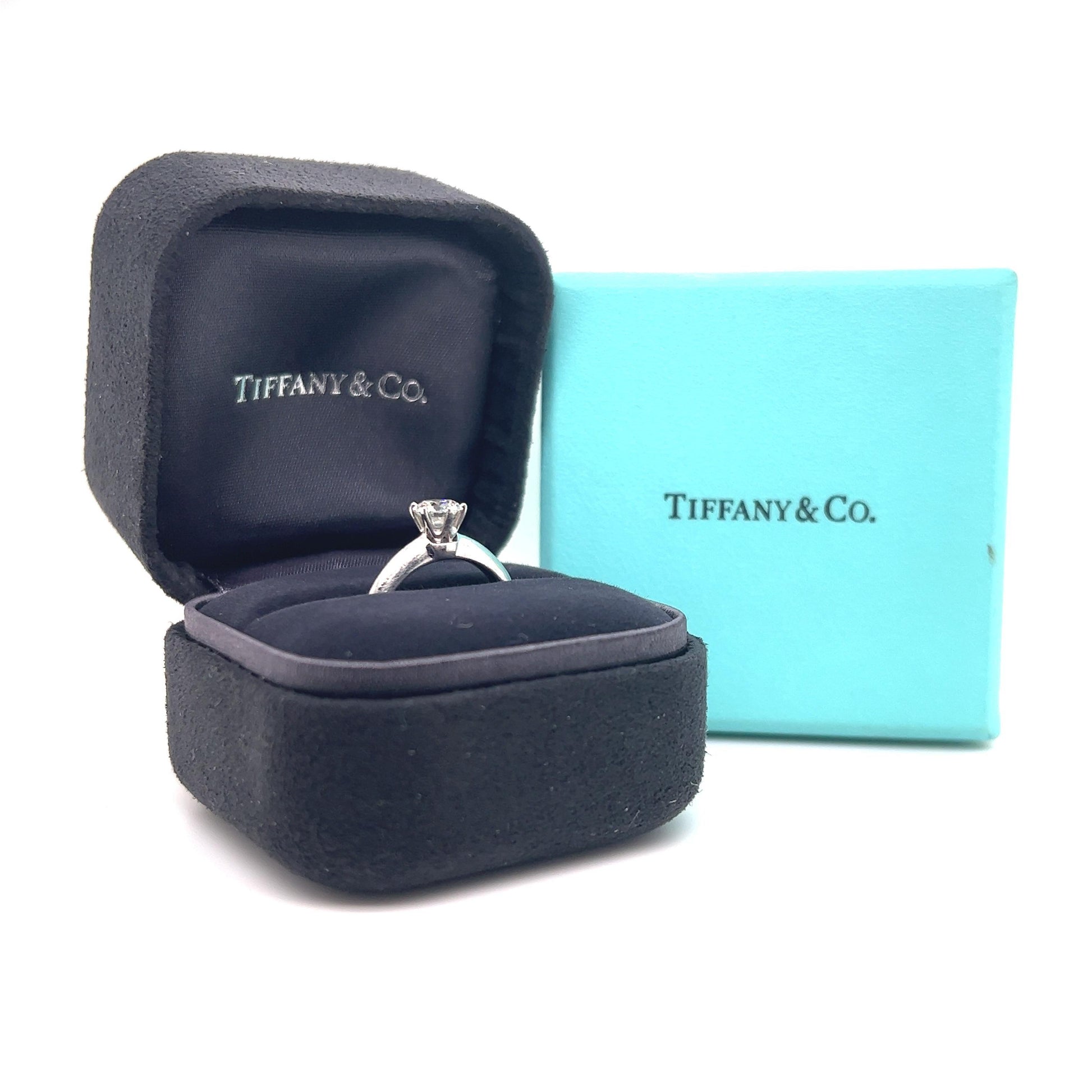 Tiffany & Co. "The Tiffany Setting" Platinum Diamond Engagement Ring