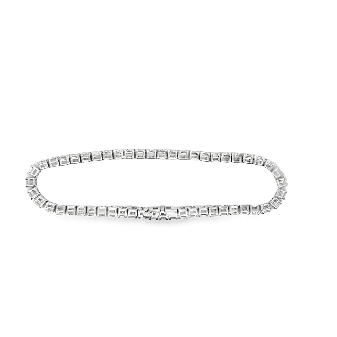 14K Emerald Cut Tennis Bracelet | 15 CTW Lab Grown Diamonds - Roc Diamonds