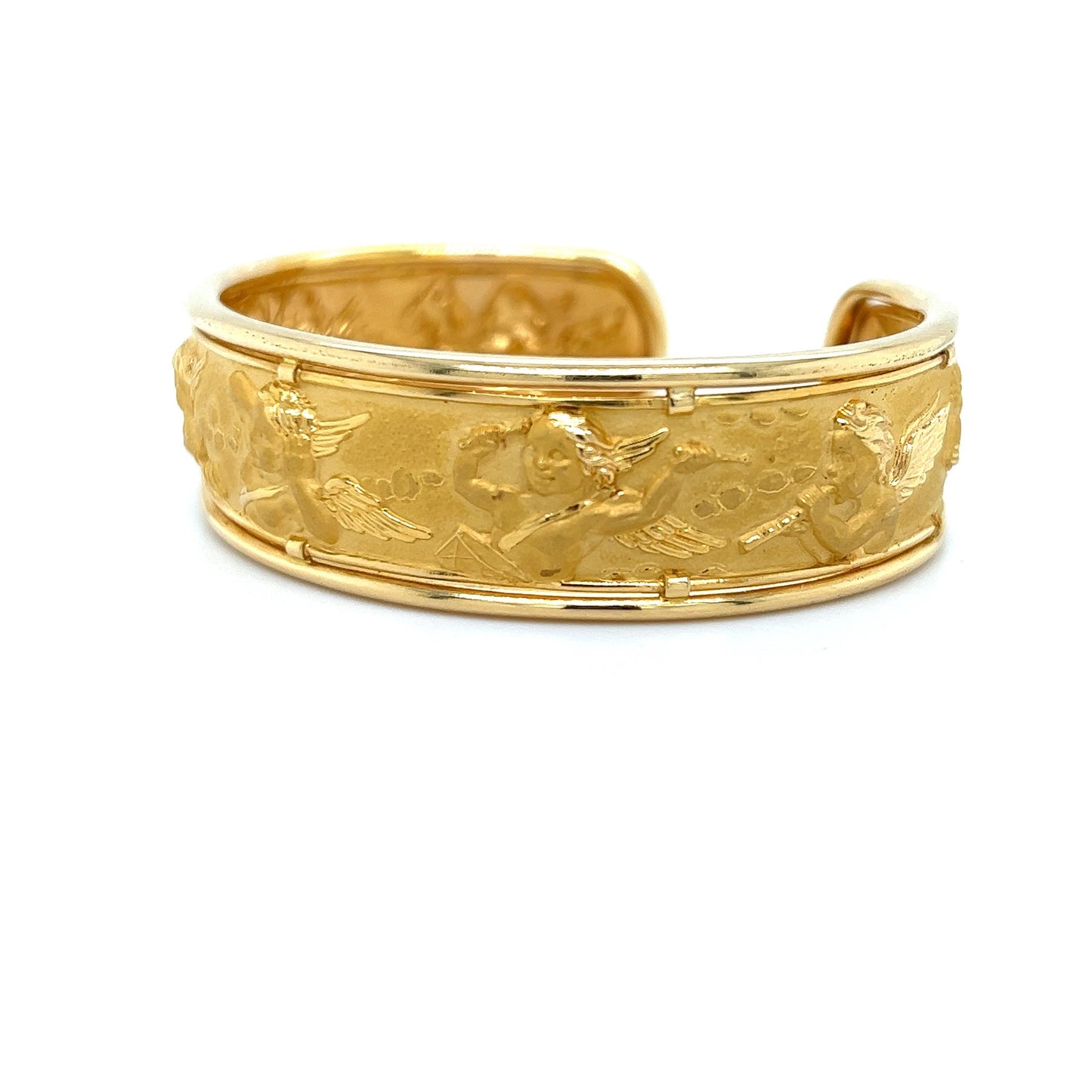 Carrera Y Carrera Angel Cherub Cuff Bracelet 22k Yellow Gold