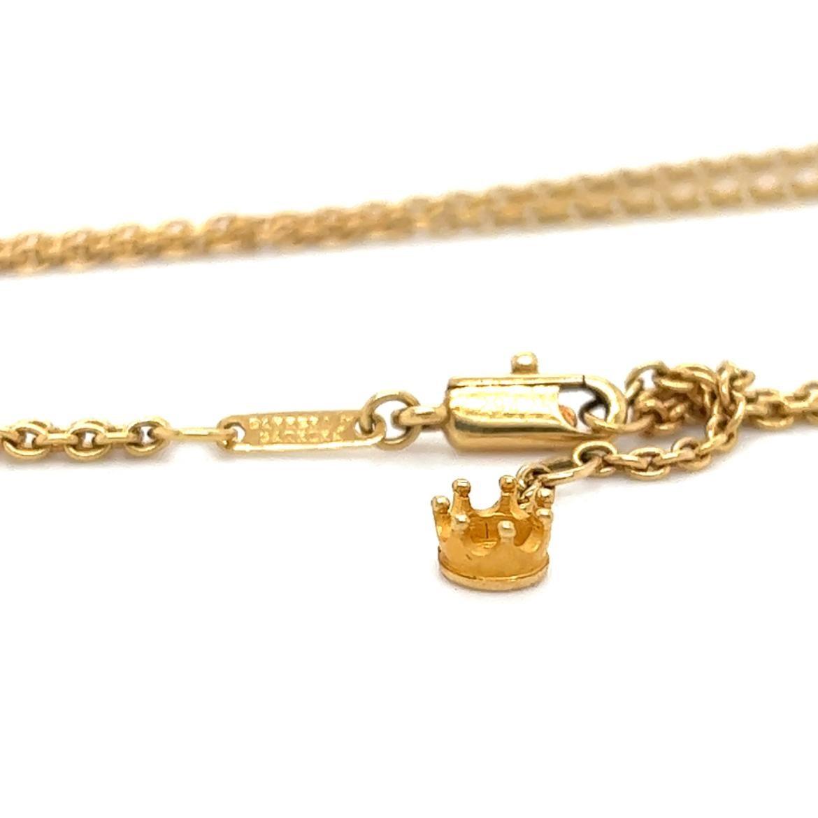 Carrera y Carrera Diamond Cornicello Italian Horn with Crown 18k Yellow Gold