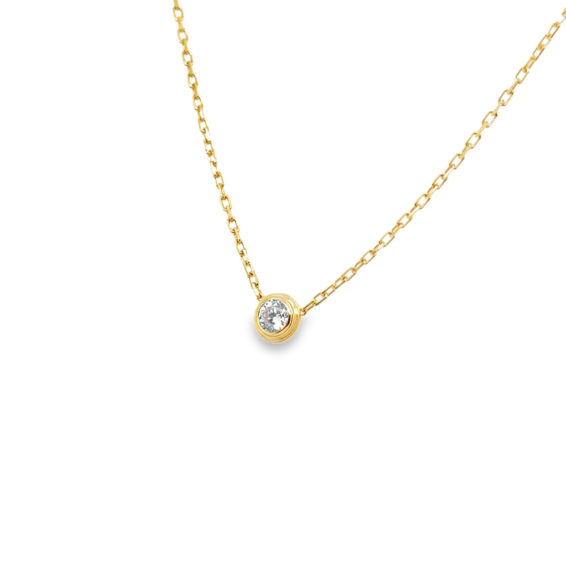 Cartier D'Amour Diamond Pendant Necklace 18K Yellow Gold Large Model