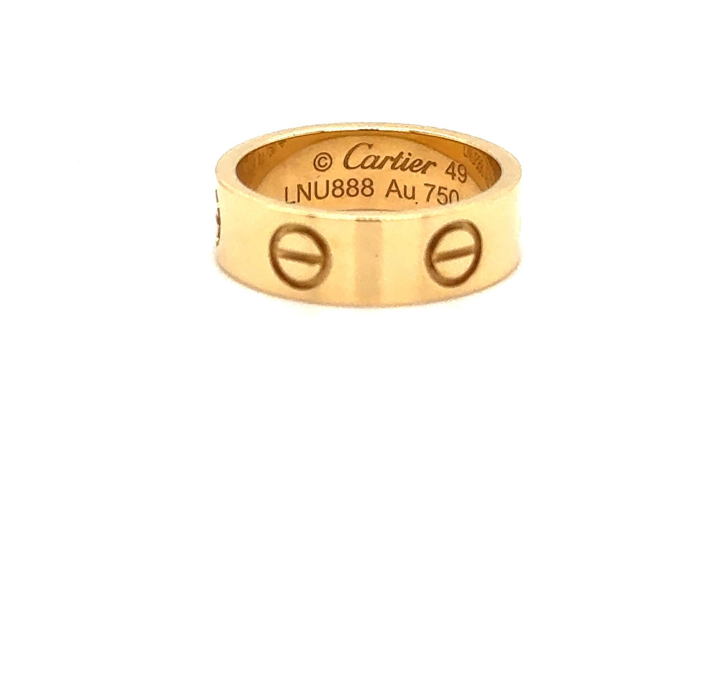Cartier Love Ring 18k Yellow Gold Size 49