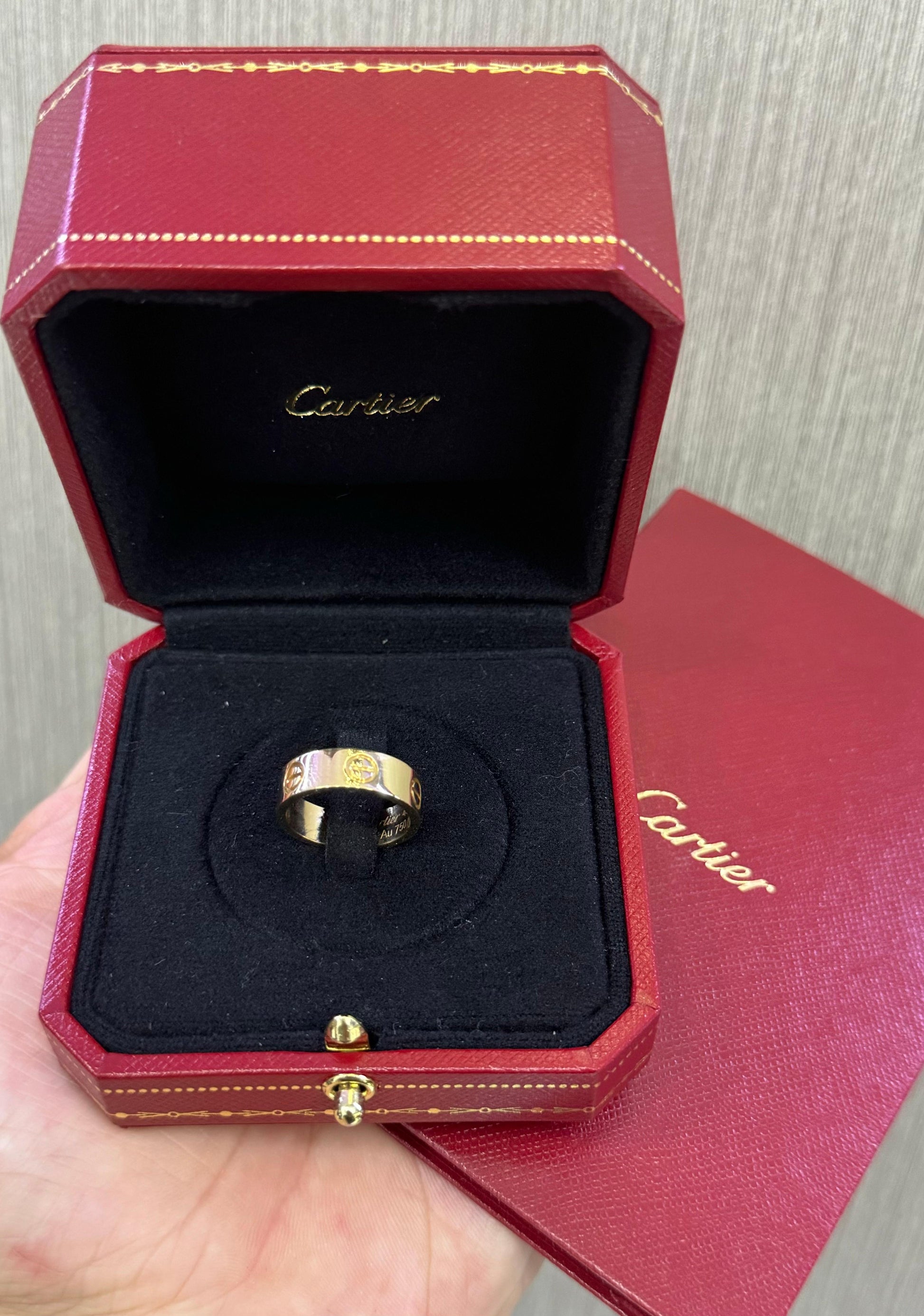 Cartier Love Ring 18k Yellow Gold Size 49