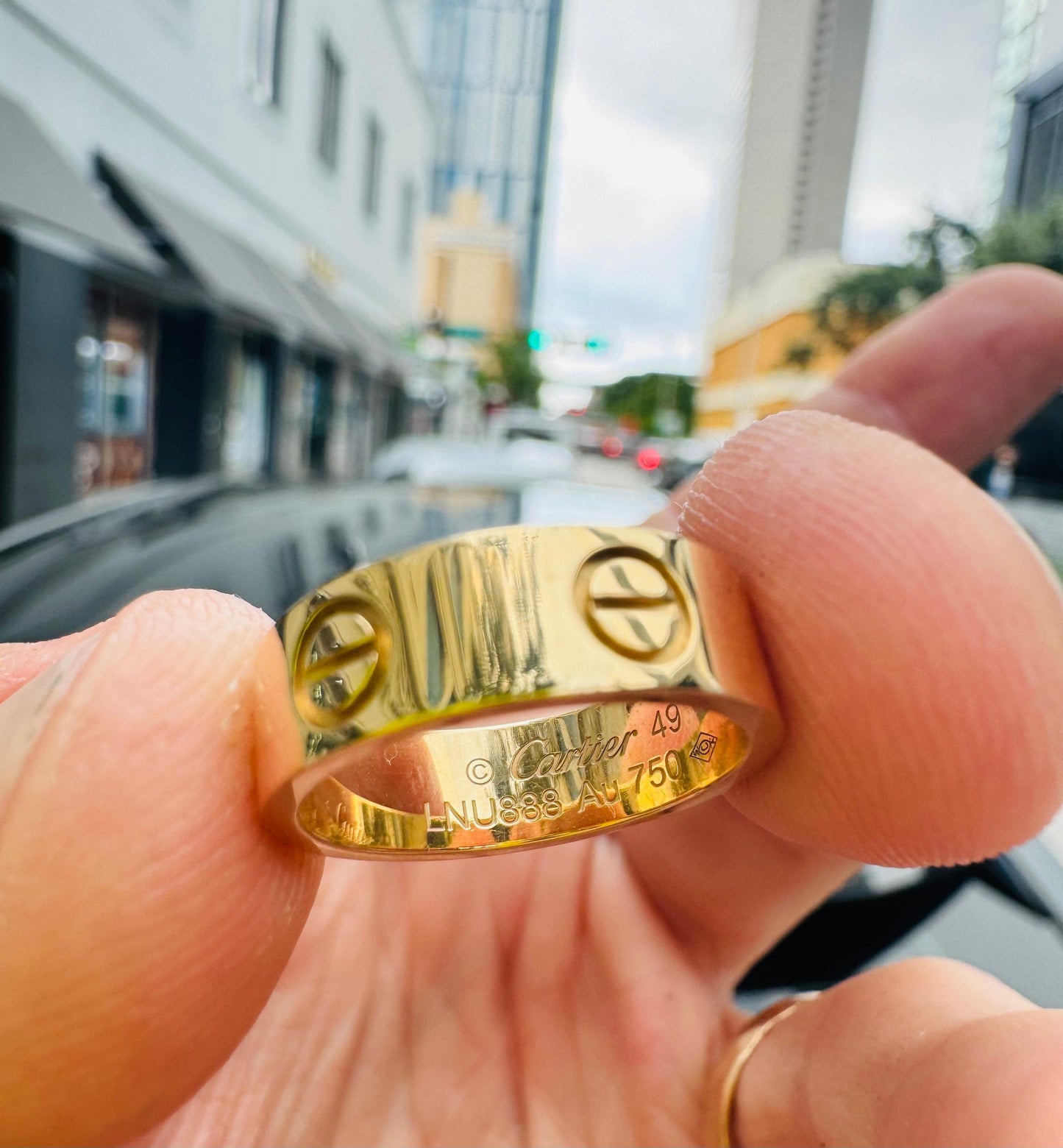 Cartier Love Ring 18k Yellow Gold Size 49