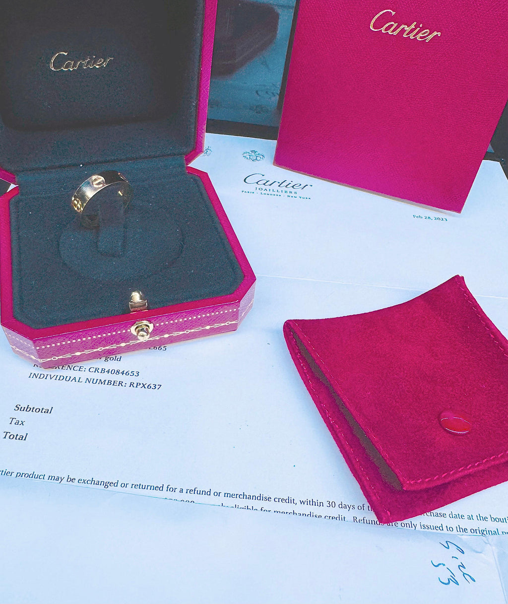 Cartier Love Ring 18k Yellow Gold Size 53