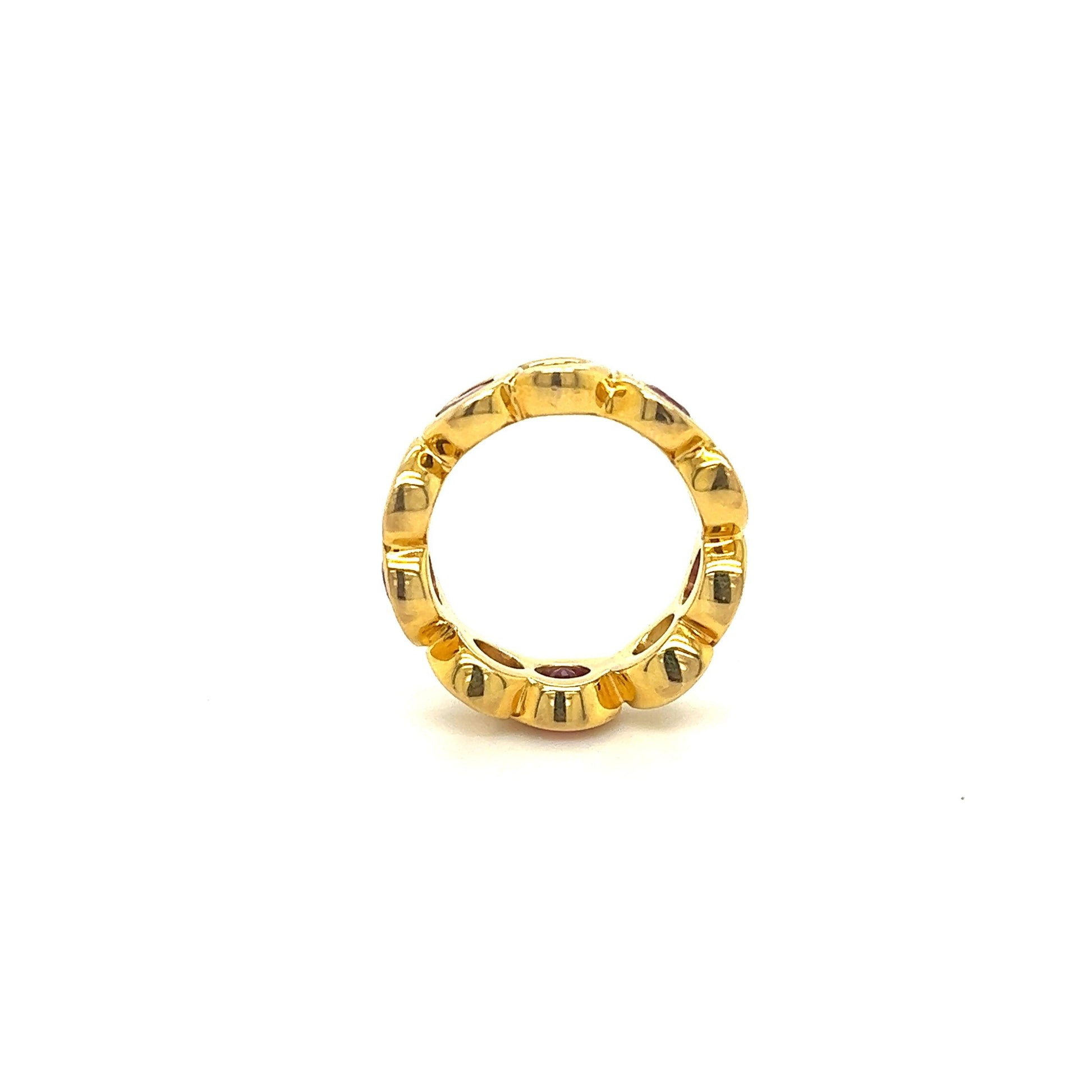 Chanel Ruby Gemstone 18k Yellow Gold “Coco” Ring