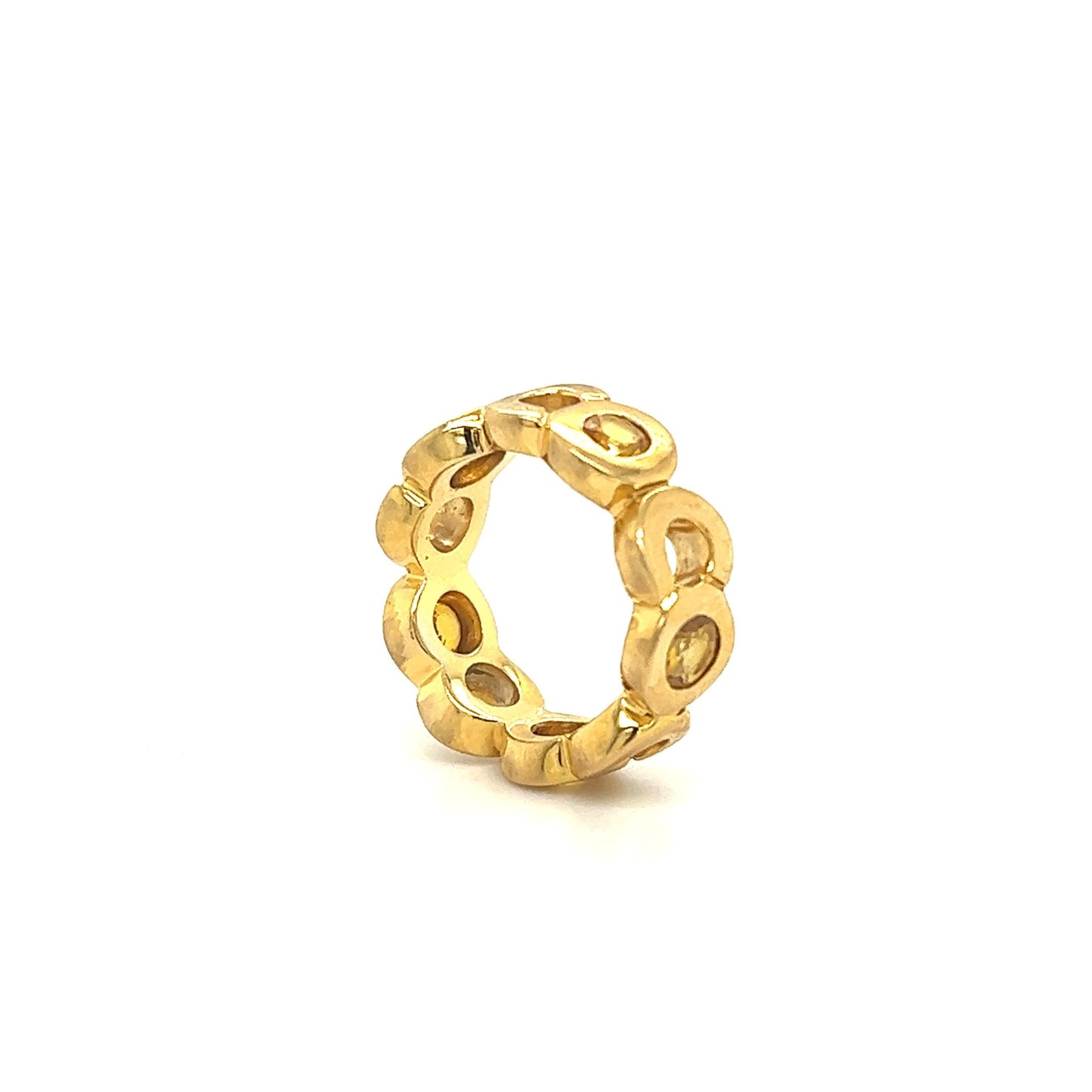 Chanel Yellow Sapphire 18k Yellow Gold “Coco” Ring