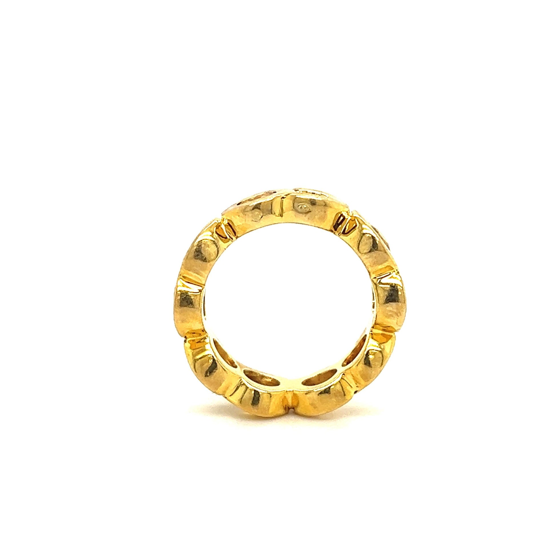 Chanel Yellow Sapphire 18k Yellow Gold “Coco” Ring