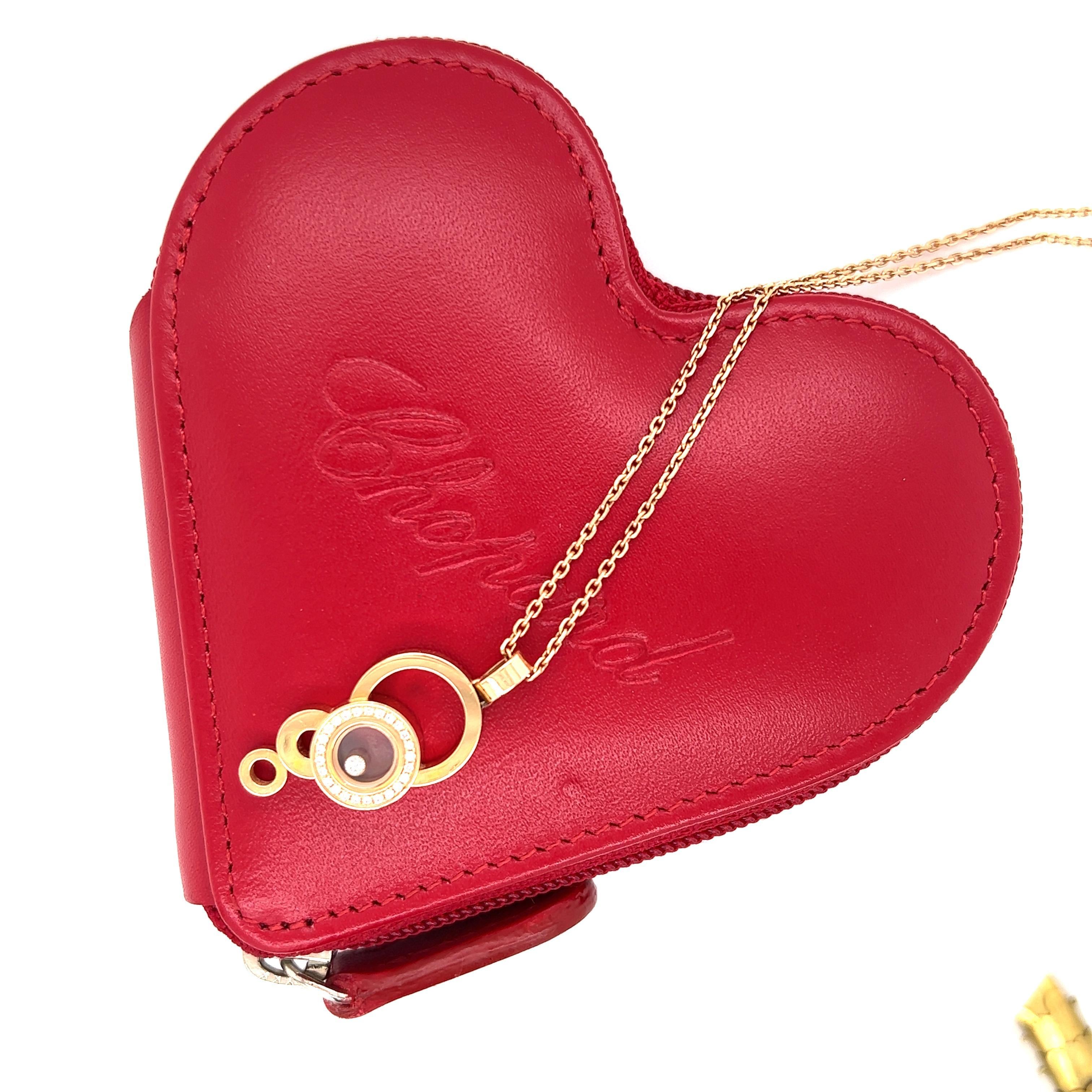 Chopard Happy Bubbles Diamond Pendant & Necklace in 18k Rose Gold