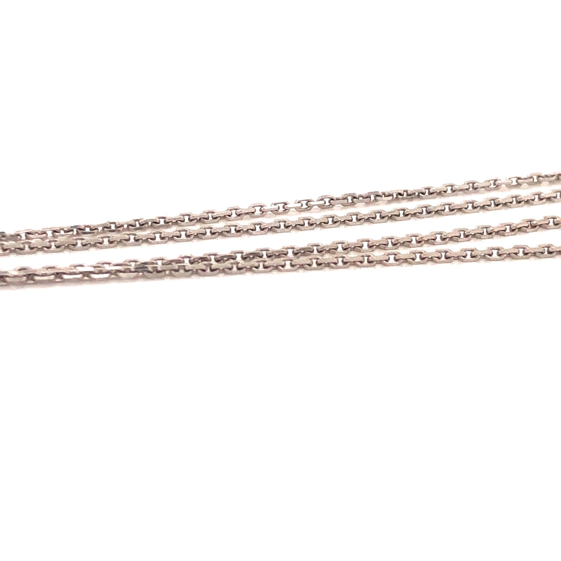 Chopard Happy Diamond 18k White Gold Double Strand Necklace