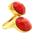 Contemporary Serpent By-Pass Ring 18k Yellow Gold