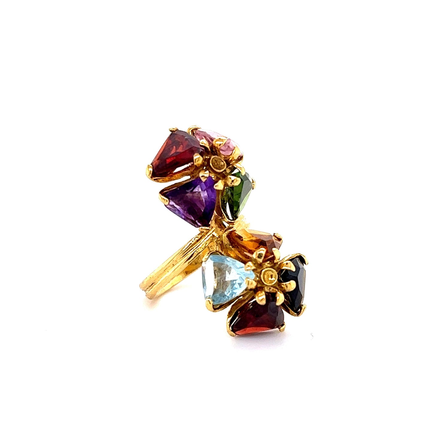 Estate H. Stern 18k Gold Multi Gemstone Cocktail Ring