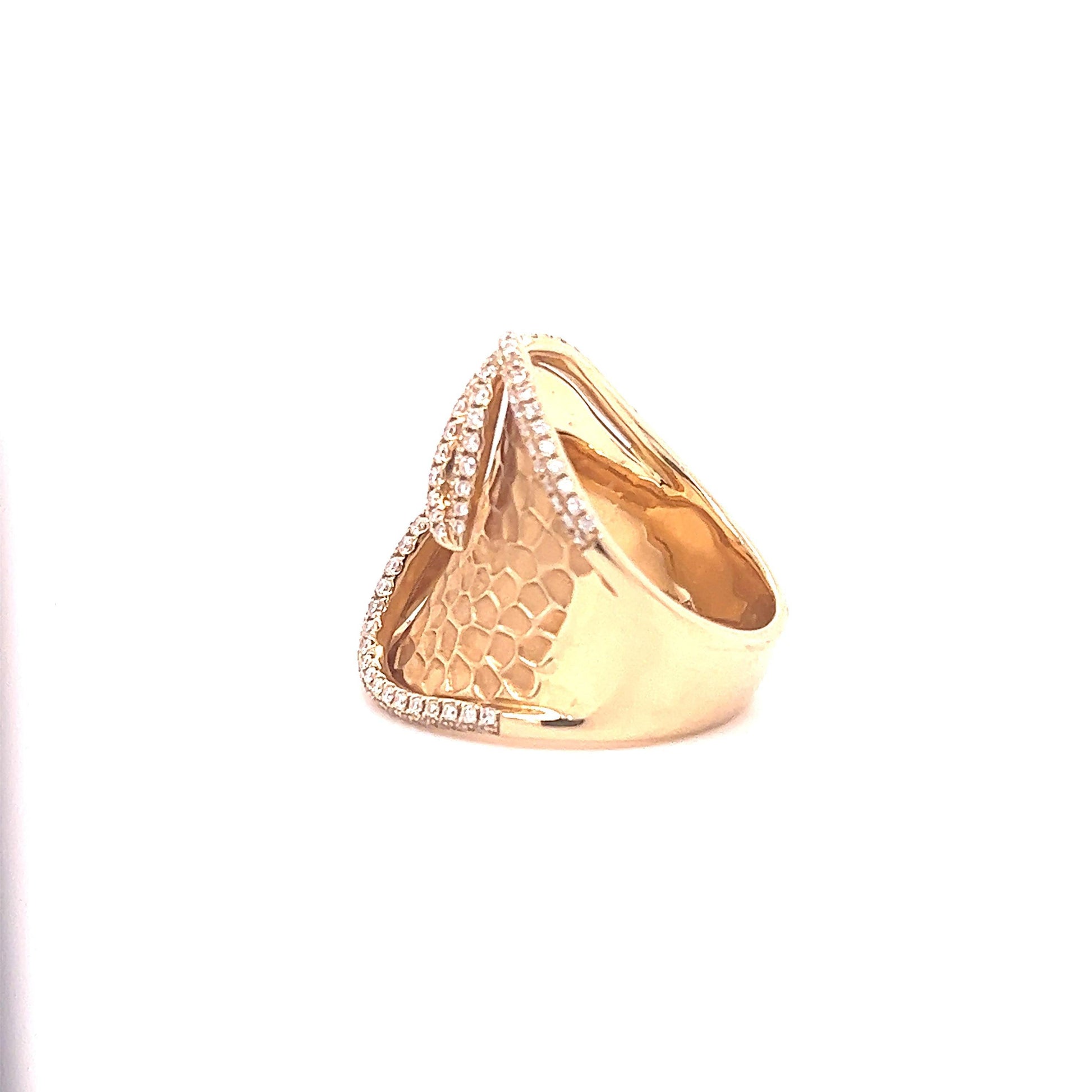 Mouawad Diamond Cocktail Ring 18k Yellow Gold