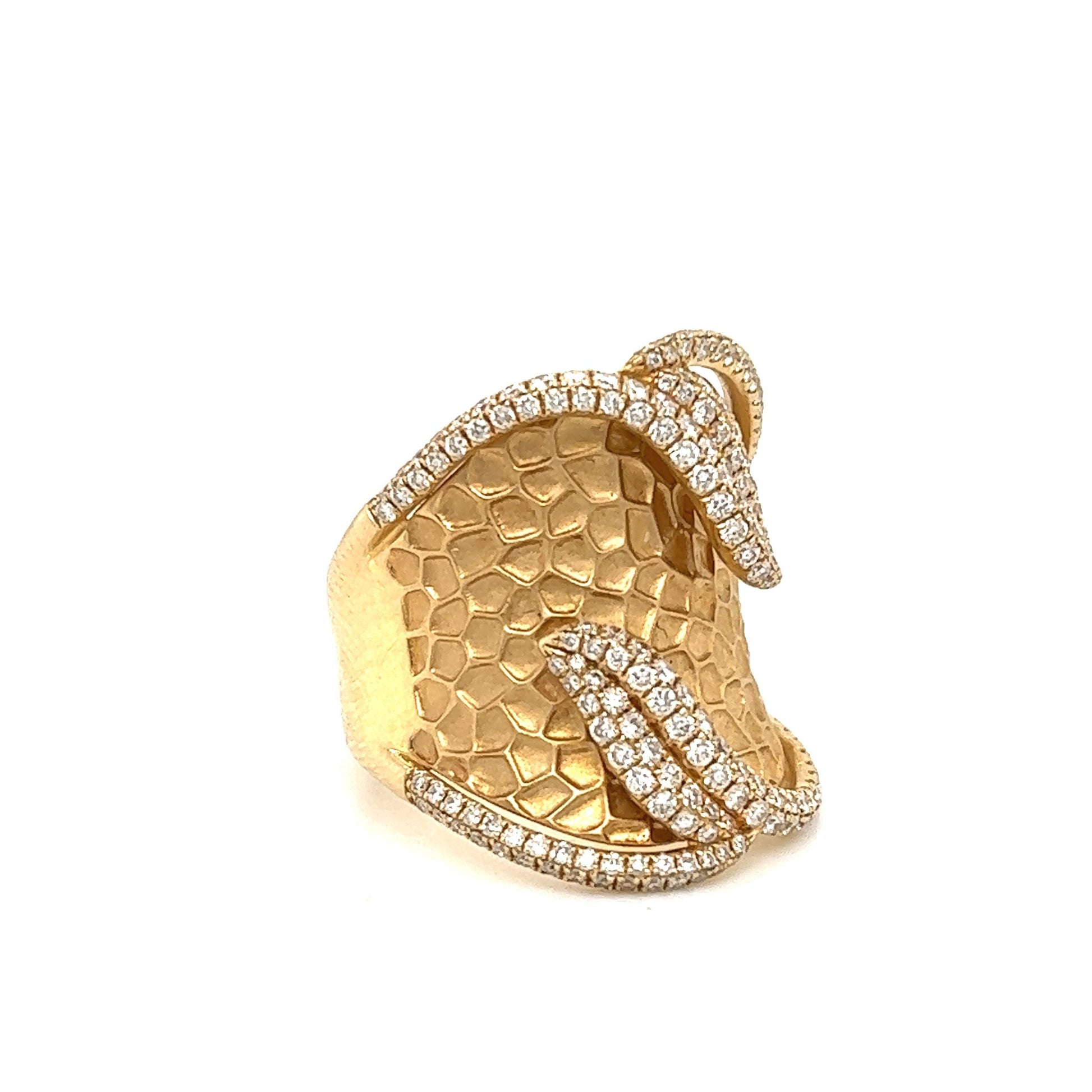 Mouawad Diamond Cocktail Ring 18k Yellow Gold