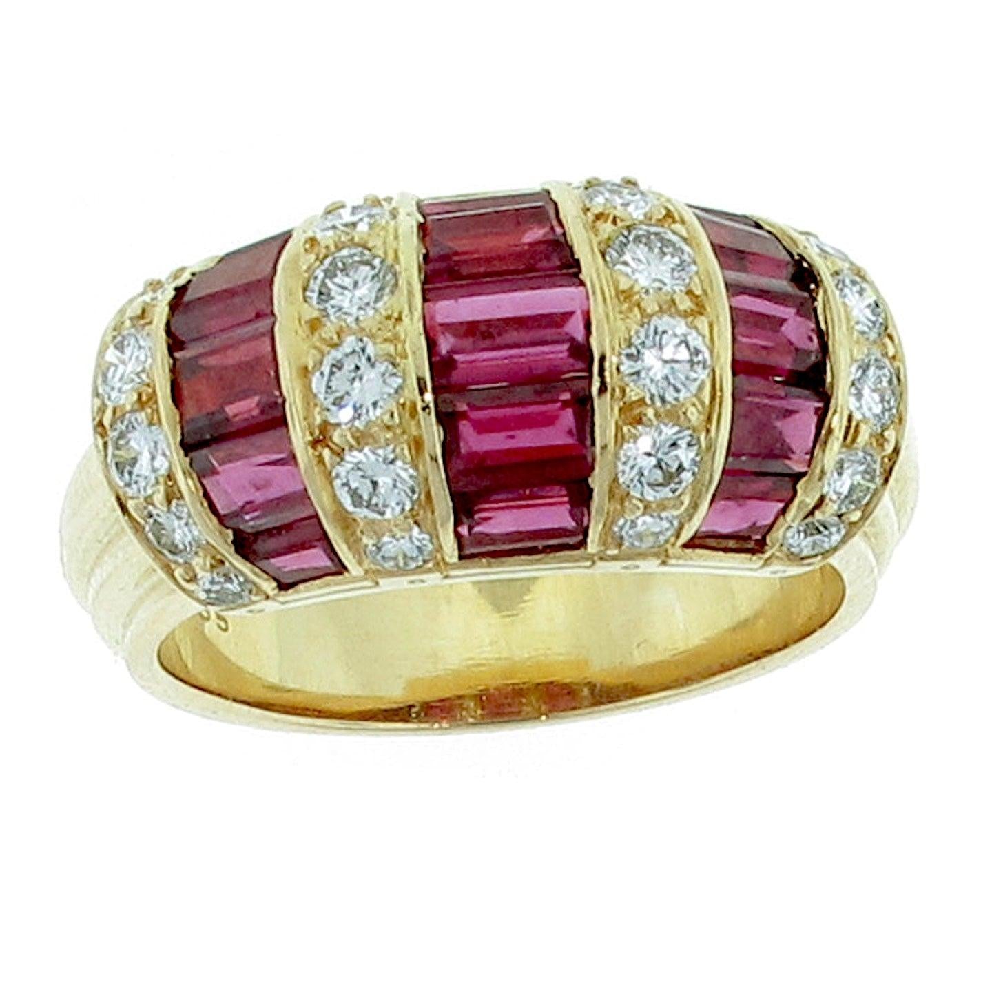 Oscar Heyman & Brothers Ruby & Diamond Statement Ring 3.25 Carat