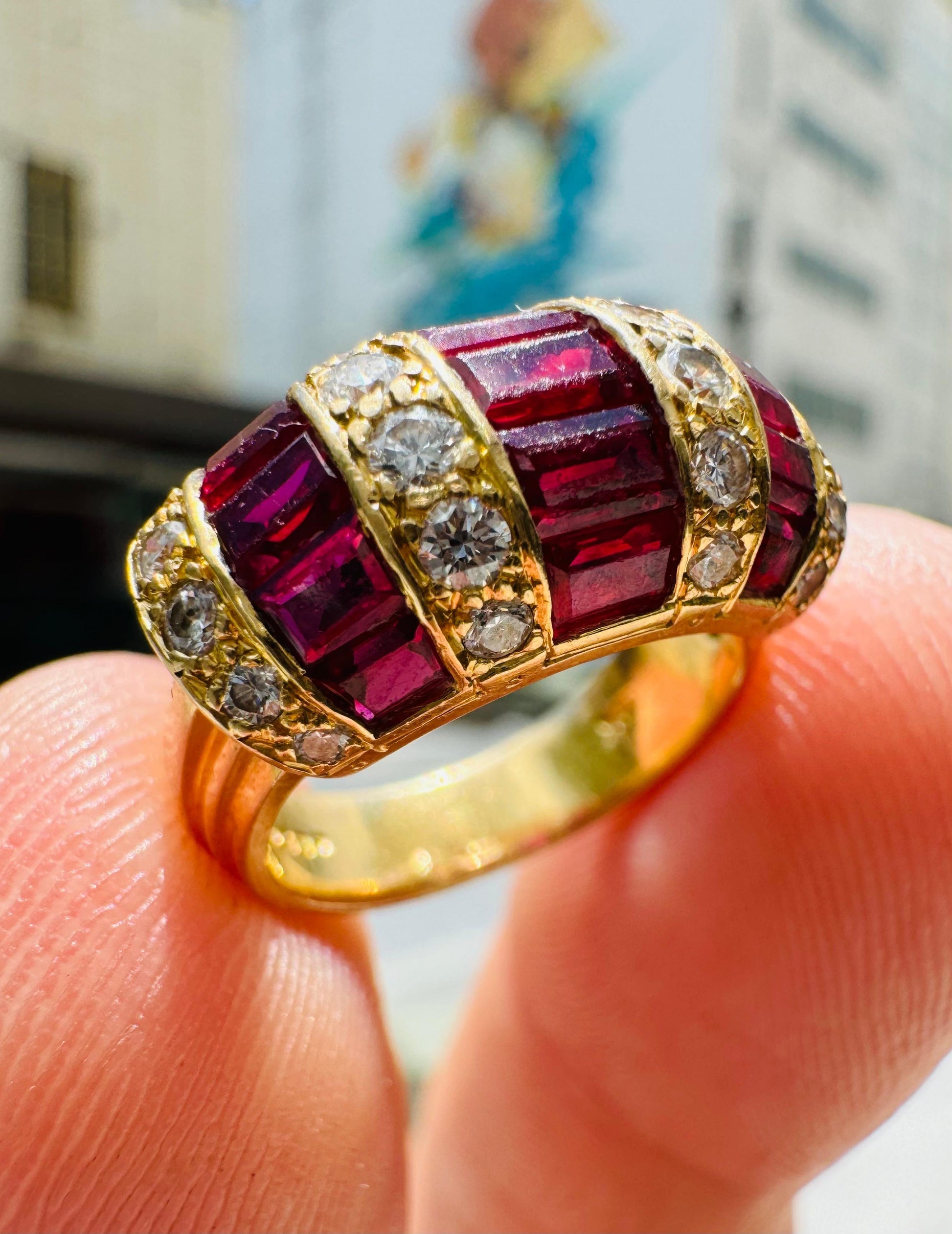 Oscar Heyman & Brothers Ruby & Diamond Statement Ring 3.25 Carat