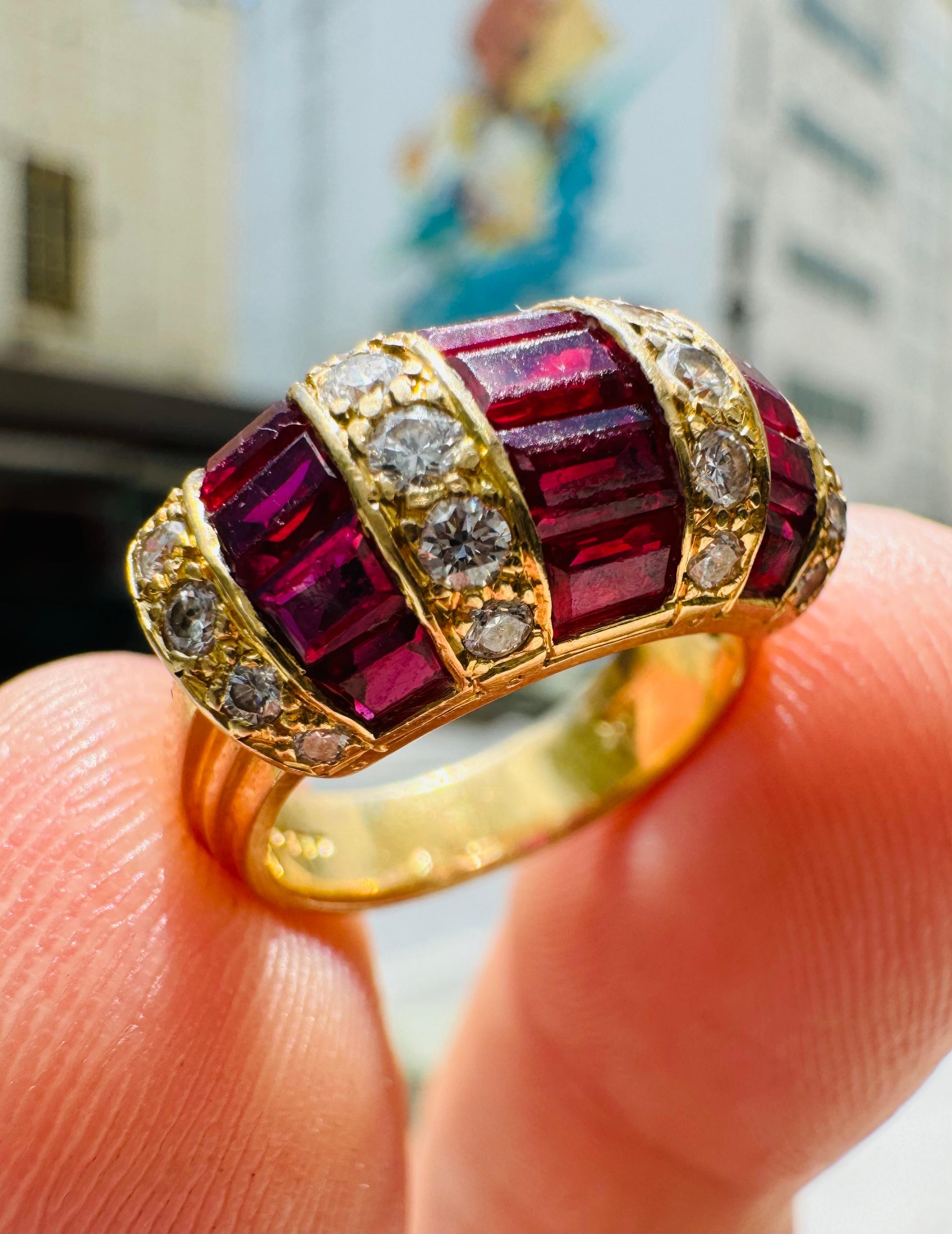 Oscar Heyman & Brothers Ruby & Diamond Statement Ring 3.25 Carat