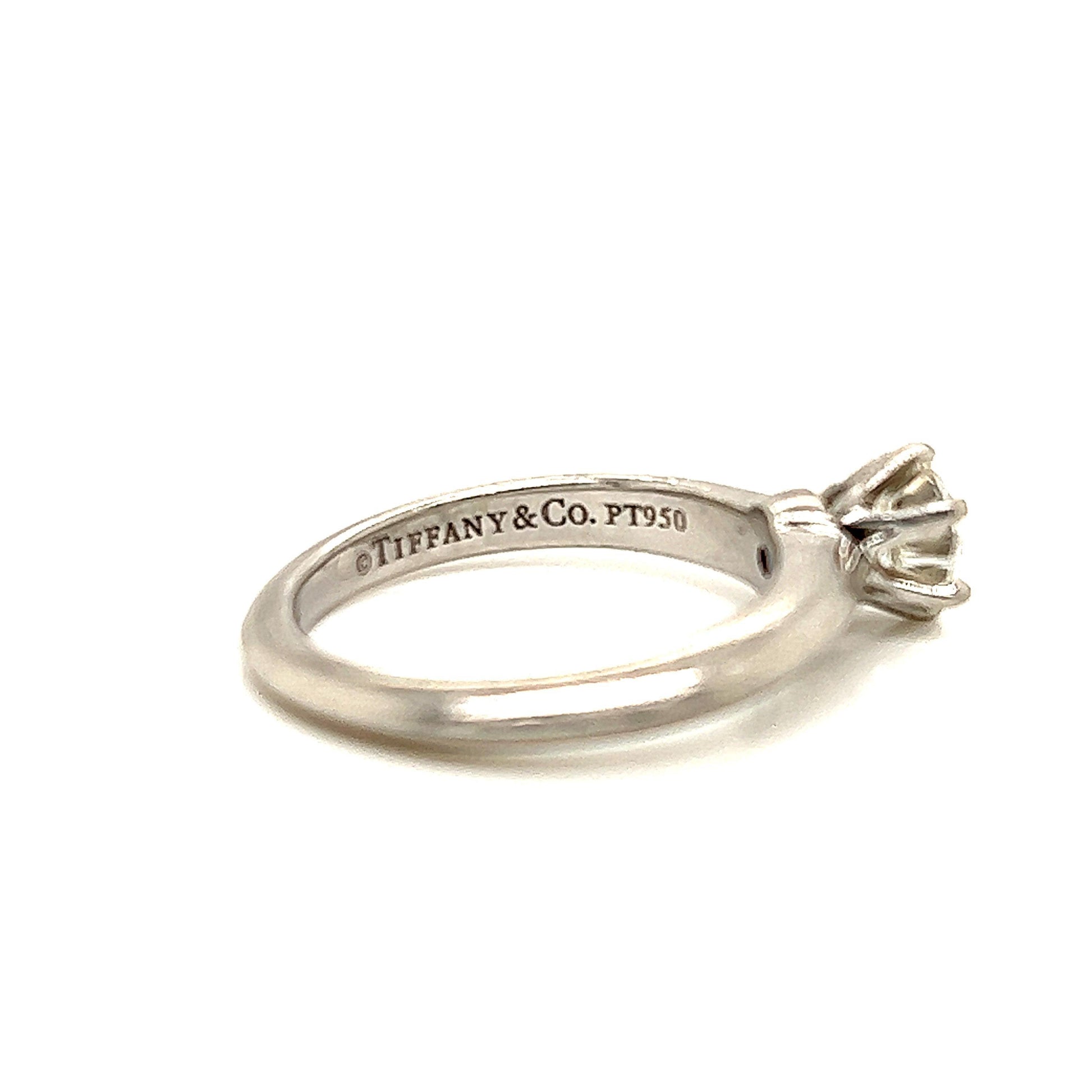 "The Tiffany Setting" Diamond Engagement Ring in Platinum 0.62 Ct