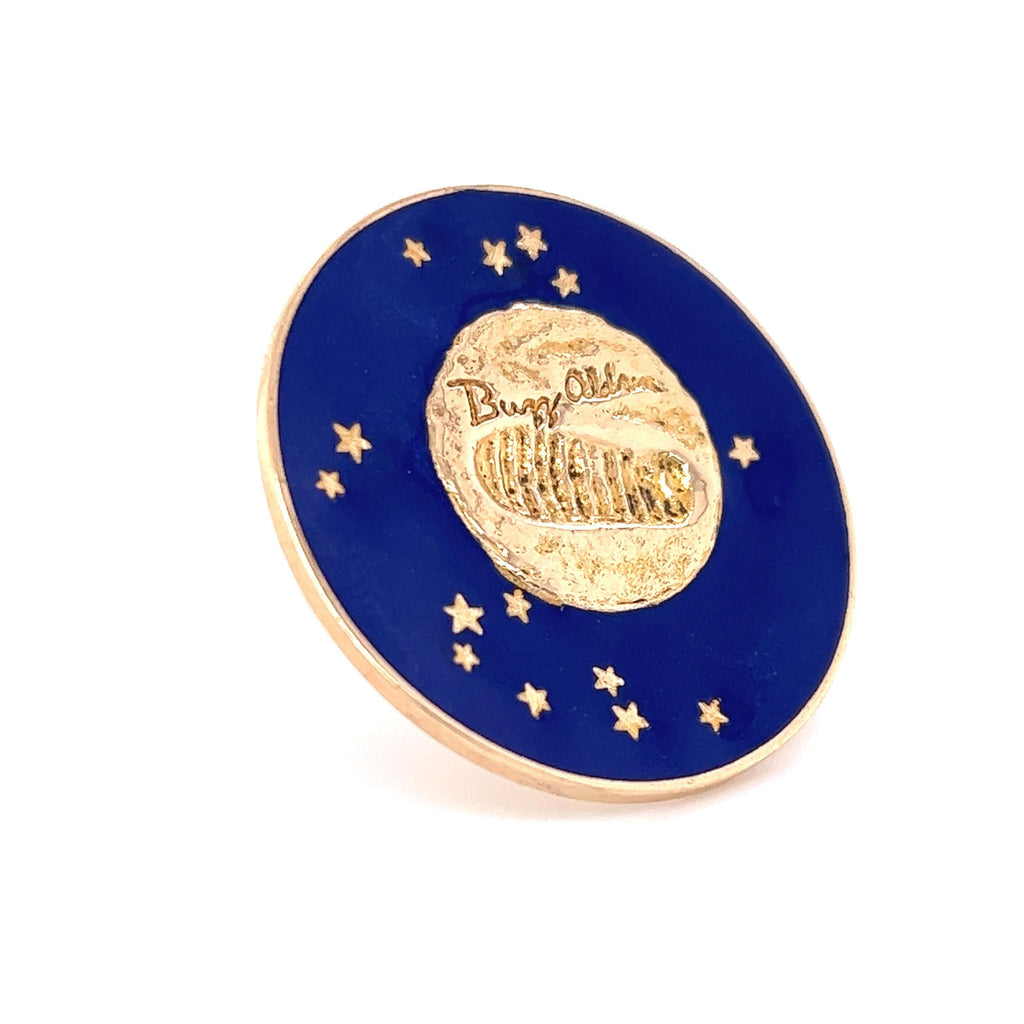 Tiffany & Co. Buzz Aldrin Moon Landing 14k Gold Commemorative Pin