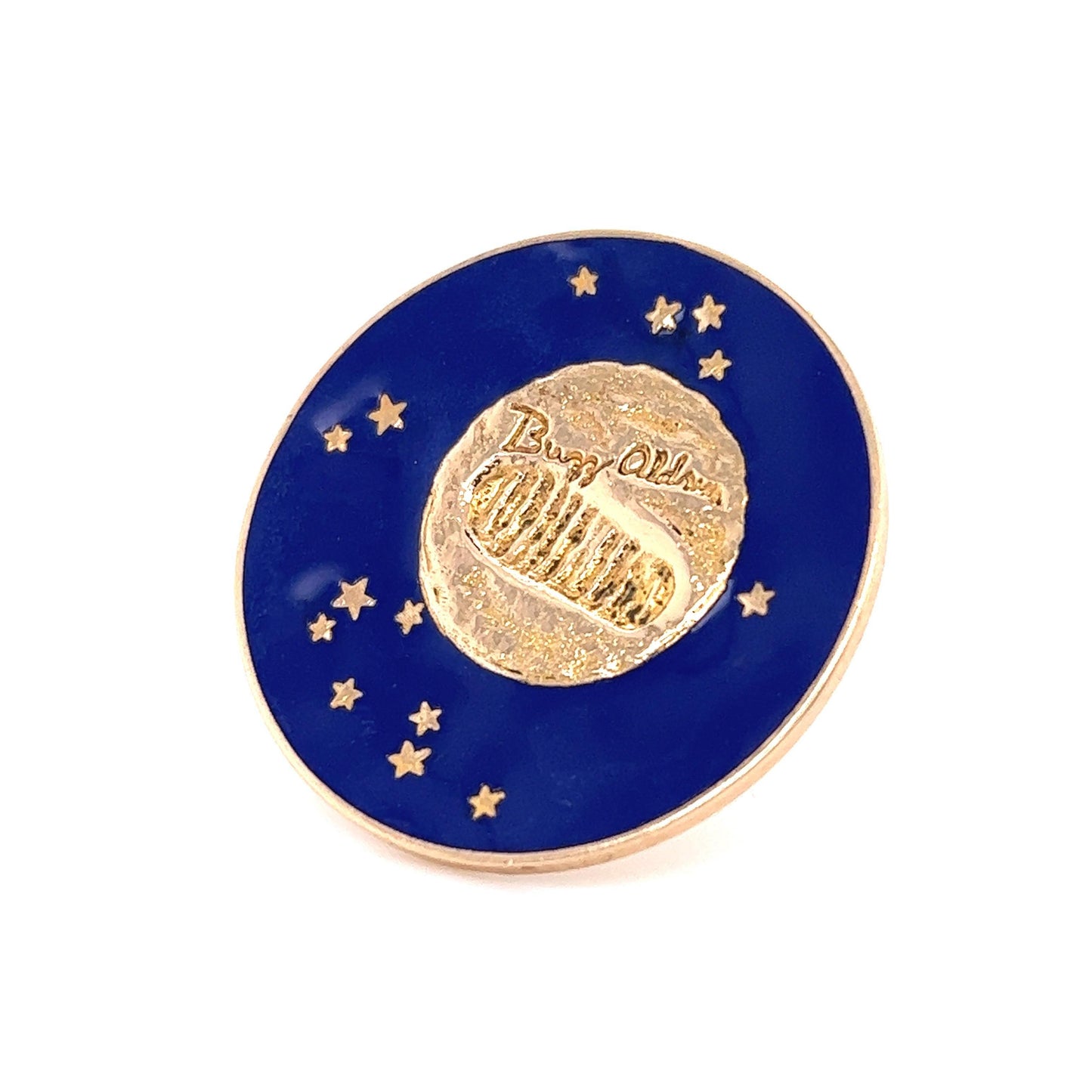 Tiffany & Co. Buzz Aldrin Moon Landing 14k Gold Commemorative Pin