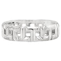 Tiffany & Co. T True Wide Ring in 18k White Gold Size 8