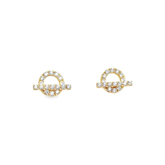 Hermes Finesse Earrings in 18k Rose Gold & Diamonds